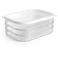GOURMETmaxx Frischhaltedose rechteckig transparent 22 x 16 x 9 cm 3,7 l 4-tlg.