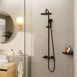 Hansgrohe Vernis Blend Duschsystem 240 1-jet mit Thermostat Mattschwarz 26428670