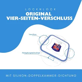 Lock & Lock Frischhaltedose rechteckig transparent 23,2 x 16,5 x 9,5 cm 2,3 l