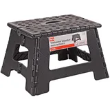DEMA Tritthocker Hocker Tritt Schemel Klappbar Höhe 22 cm Schwarz Traglast 120 kg