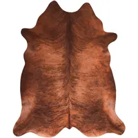 Andiamo Fellteppich ANDIAMO "Amarillo" Gr. 41, braun, B:125cm H:4mm L:155cm, Kunstfaser, Teppiche, Fellteppich Kuhfellteppiche, Kunstfell, gedruckte Kuhfell-Optik, Wohnzimmer, Kundenliebling