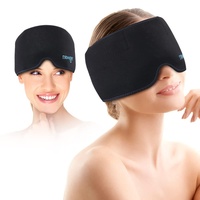 NEWGO Migräne Kühlpad Maske, Wiederverwendbare Headache Relief Cap Kühlmütze, Kalt-Warm Kompresse Benutzt für Migräne, Kopfschmerzen
