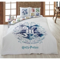 Hogwarts Bettwäsche Set 240x220 cm Bettbezug mit 2 Kopfkissenbezug 63x63 cm, Polyester