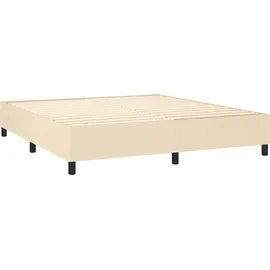 vidaXL Boxspringbett 180 x 200 cm Creme