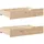 vidaXL Bettschubladen mit Rollen 2 Stk. 80x55x17 cm Massivholz Kiefer