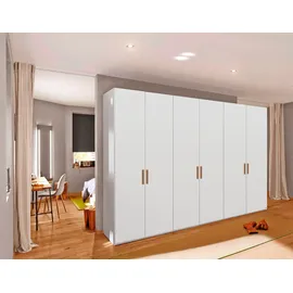 Rauch Drehtürenschrank Your Joyce mit Massivholzgriffen weiß