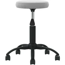 vidaXL Bürostuhl Drehbar Samt Hellgrau