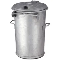 POV Abfallsysteme Abfalleimer 110 l Silber