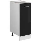 Vicco Unterschrank Apothekerschrank R-Line 30 x 46 x 81,5 cm Schwarz Hochglanz