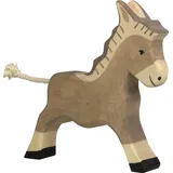 HOLZTIGER 80047 - Esel, laufend, Holz, 12 cm