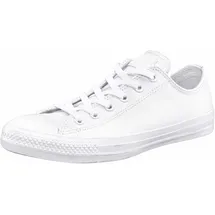 Converse Chuck Taylor Basic Leather Ox Monocrome Damen Weiß 39,5
