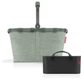 reisenthel Carrybag Frame Twist sage + Organizer Black- Funktionaler Taschen-Organizer: Für noch mehr Ordnung in Ihrer reisenthel Einkaufskorb