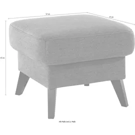 exxpo - sofa fashion Hocker Salerno Bankhocker bequem und komfortabel 140 x 46 x 67 cm Grau