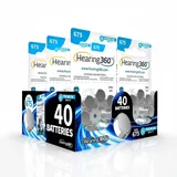 Hearing360 40 Hörgerätebatterien Größe 675 Premium Qualität (5 Blistercard a 8 Batterien)