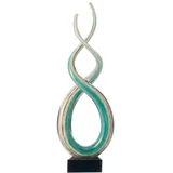 LEONARDO Deko-Figur Rotate 38 cm Glas Blau Türkis