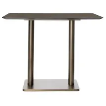 coco maison Bartisch 120 x 75 cm Braun/Gold