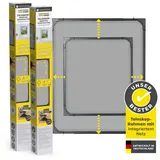 EasyMaxx Insect Protect - Teleskop-Insektenschutzgitter - anthrazit - 2er-Set