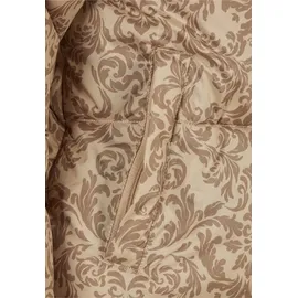 URBAN CLASSICS Aop Retro Steppjacke Union Beige / Damast XS