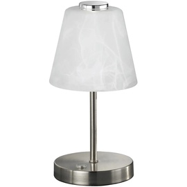 Trio LED-Tischleuchte Emmy Nickel matt