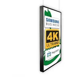 Digitales Poster TrendLine (Deckenmontage) 43 Zoll schwarz - Digital Signage Poster Made in EU