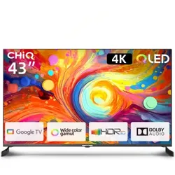 CHiQ U43QM8V - Smart-TV - 43 Zoll 4K QLED Google TV Metallrahmenloses Design