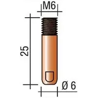 Trafimet Stromdüse Draht-Ø 1mm m 6 L.25mm E-Cu trafimet