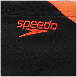 Speedo Hyperboom Splice Badehose Boxer - Black / Siren Red - 13-14 Jahre