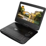Denver MT-1097 Tragbarer DVD-Player 25.4 cm 10 Zoll EEK: C (A - G) Akkubetrieb, inkl. 12 V Kfz-Anschlusskabel Schwarz