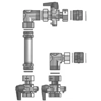 Viessmann Wärmemengenzähler Anschluss-Set, senkrecht 7438469