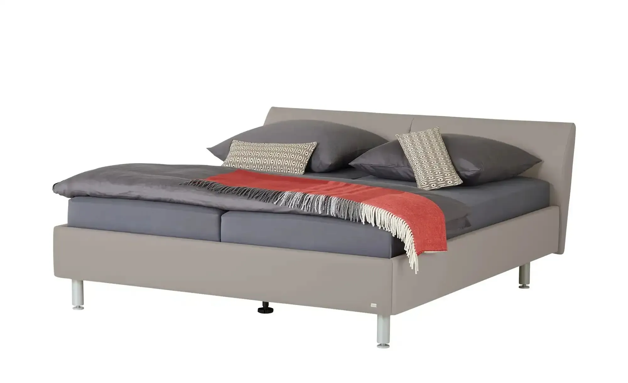 RUF Polsterbett mit Bettkasten Casa , grau , Maße (cm): B: 214 H: 87