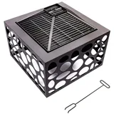 Redfire Feuerstelle mit Grill Mikor Schwarz