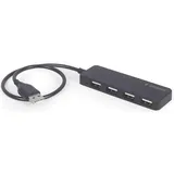 Gembird 4 ports USB-Hubs - 4 - Schwarz