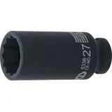 BGS 5336 | Kraft-Steckschlüssel-Einsatz Zwölfkant, tief | Antrieb Innenvierkant 12,5 mm (1/2") | SW 27 mm