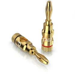 Primewire Audioadapter Bananenstecker für Kabel bis 6,8mm2 - für Lautsprecherkabel, Verstärker