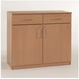 Burmeier Schlafzimmer-Set Pflegezimmer Anrichte mit Schubladen Sideboard Buche