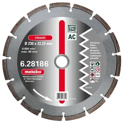 Metabo Diamant-Trennscheibe classic, AC / Abrasiv - 628182000