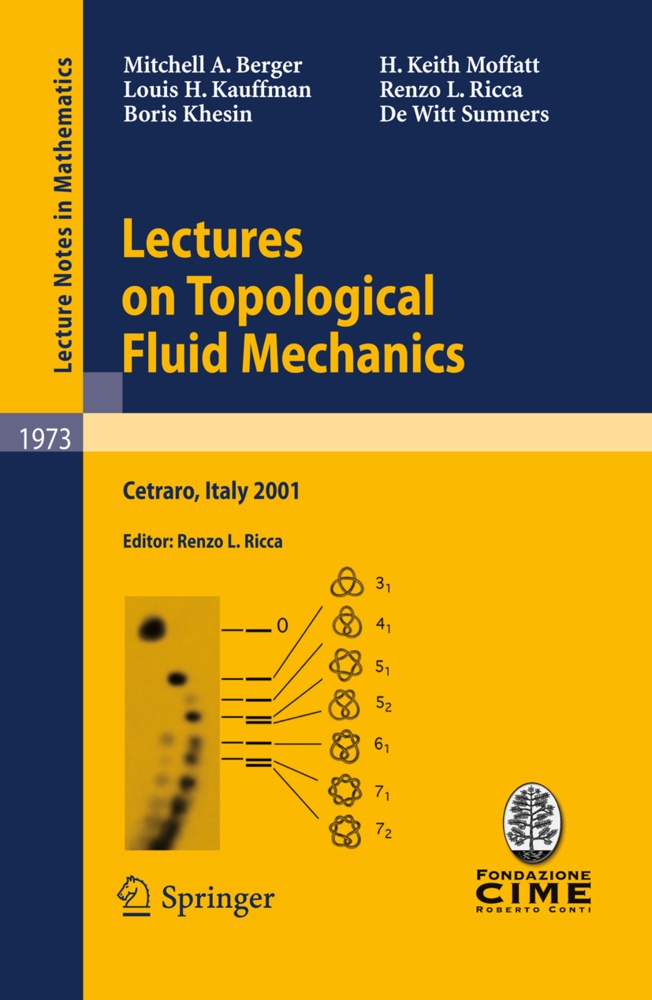 Lectures On Topological Fluid Mechanics - Mitchell A. Berger  Louis H. Kauffman  Boris Khesin  H. Keith Moffatt  Renzo L. Ricca  De Witt Sumners  Kart