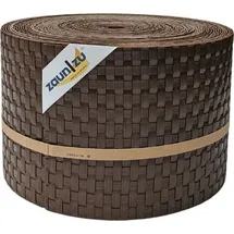 zaunzu® Sichtschutzstreifen 26 m braun Rattan