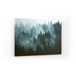 ALLboards Magnettafel CANVASboards 90,0 x 60,0 cm Wald im Nebel