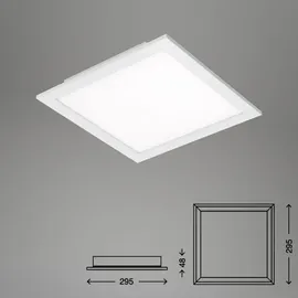 Briloner LED Panel 29,5 cm weiß
