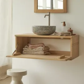 Tikamoon Waschtischunterschrank 95 x 0 x 0 cm Beige