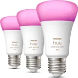 Philips Hue White and Color Ambiance E27 6,5W Bluetooth 3er-Set (929002489603)