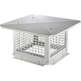 Vevor Schornsteinabdeckung Edelstahl 304 416 x 416 x 250 mm Weiß