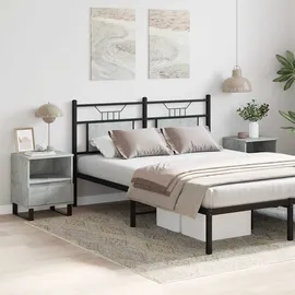 vidaXL Nachttische 2 Stk. Betongrau 40x35x50 cm Holzwerkstoff