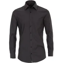 Venti Herren, Hemd grau grau, NOS