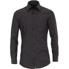 Venti Herren, Hemd grau grau, NOS