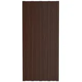 vidaXL Dachpaneele 36 Stk. Verzinkter Stahl Braun 100x45 cm