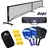 Mobiclinic Pickleball-Set 4 Schläger, 8 Bälle, Netz mit Rädern
