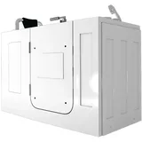 AcquaVapore AquaVapore Senioren Sitzbadewanne Sitzwanne Badewanne mit Tür Pool S07-A-L 140cm