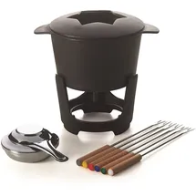 Excelsa Brunch Time Fondue 10 tlg. Set Aosta schwarz
